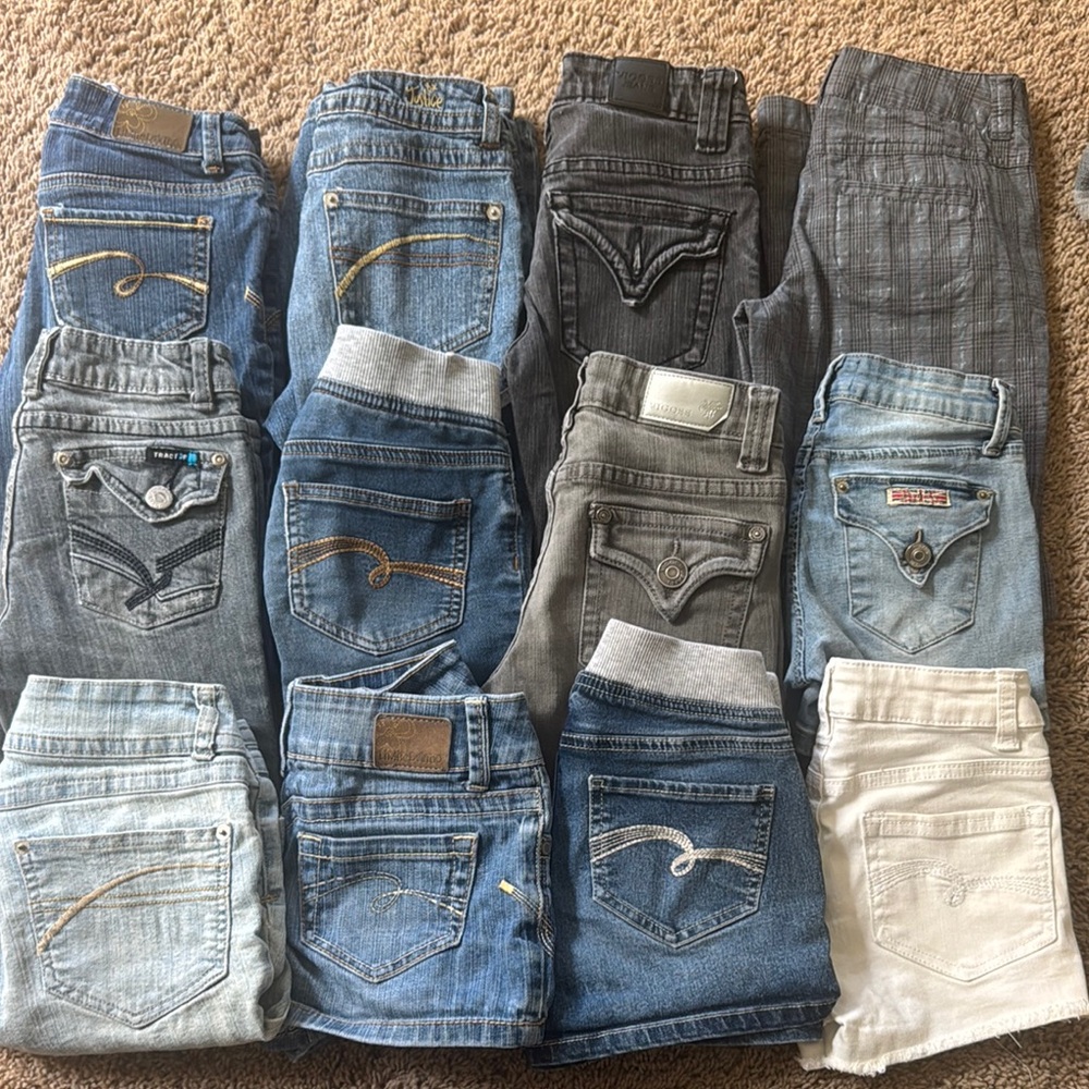 12 Piece Bundle of Girl’s Jeans